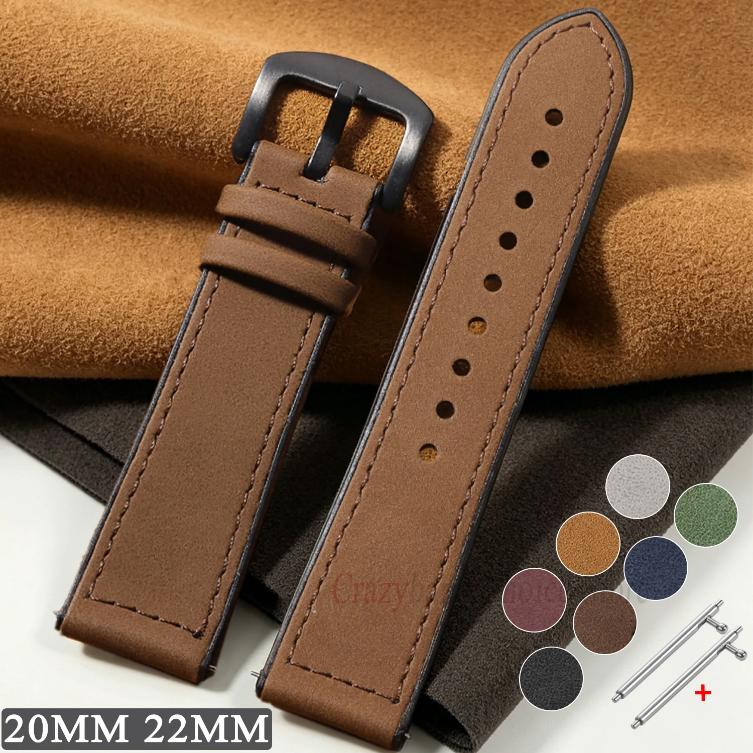 Nuevas Correas de Reloj de Cuero y Silicona Deportivas para Tissot, Casio, Certina, Correas de 20mm y 22mm, Universales para Hombre y Mujer, Correa de Repuesto Suave