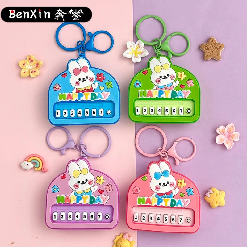 Minso Antystresowy Mały Króliczek Mini Pianino Muzyczne Breloczek Zawieszka do Torby Brelok dla Pary Mały Prezent