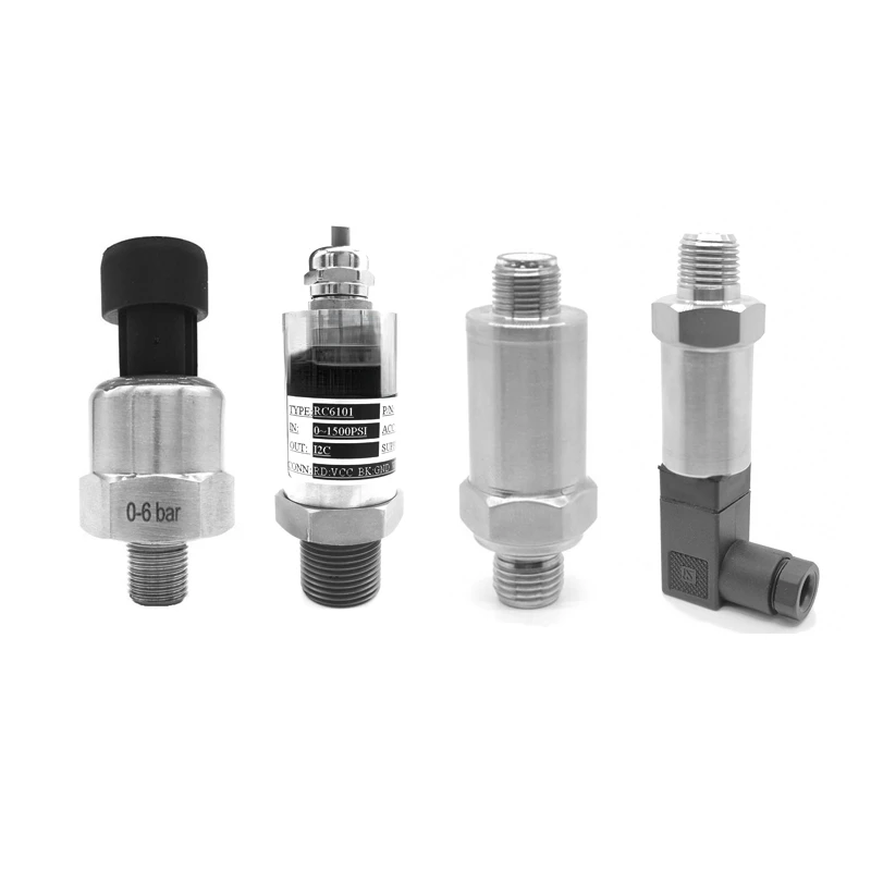 Low cost high accuracy micro 4-20mA i2c output ceramic piezoelectric type hydraulic air oil fuel water pressure sensors