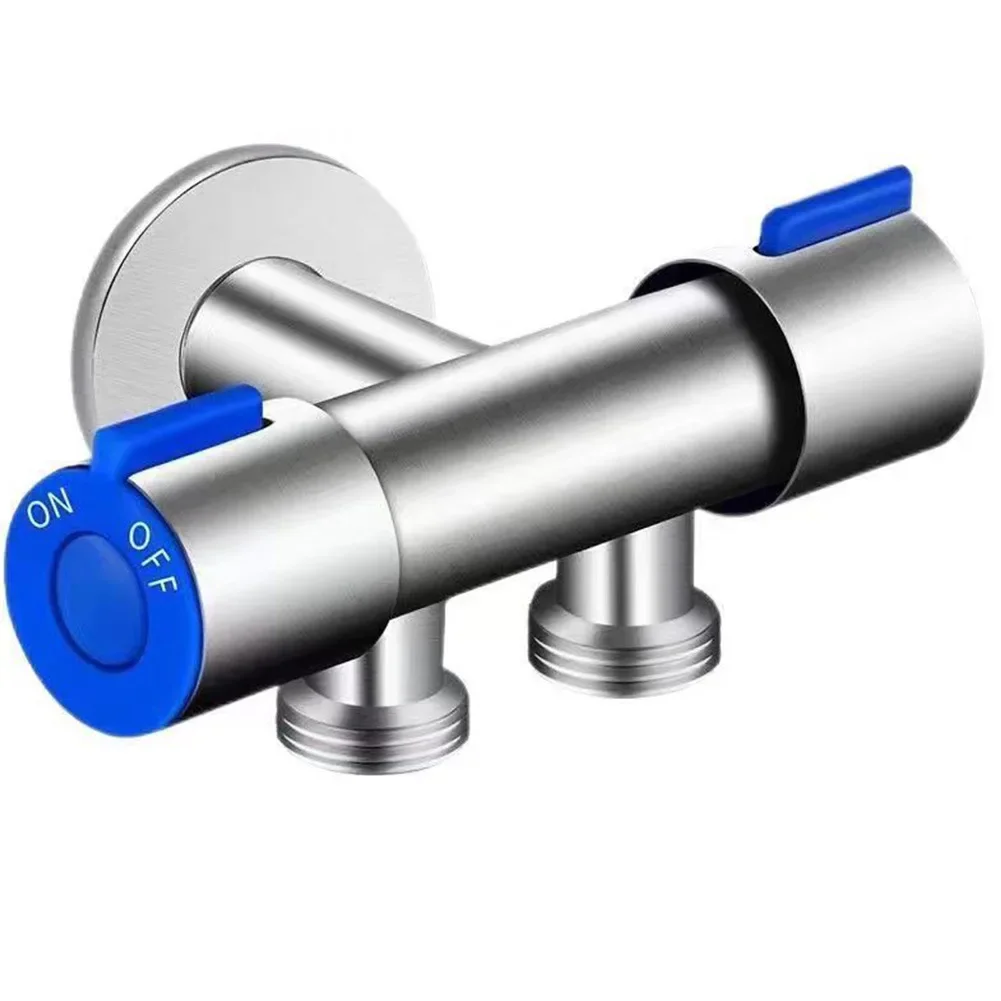 

Треугольный клапан с двойным управлением, смеситель для мытья, треугольный клапан, смеситель для холодной воды из нержавеющей стали для ванной комнаты ﻿ Коммутатор