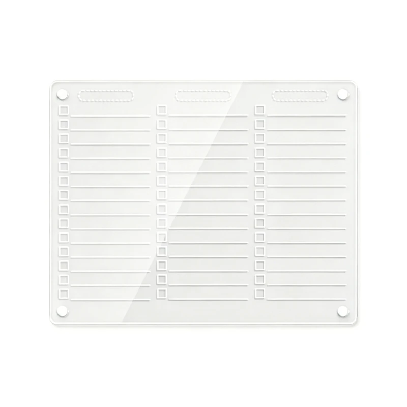  Erasable Refrigerator Message Board Transparent Design For Daily Planning And Schedules