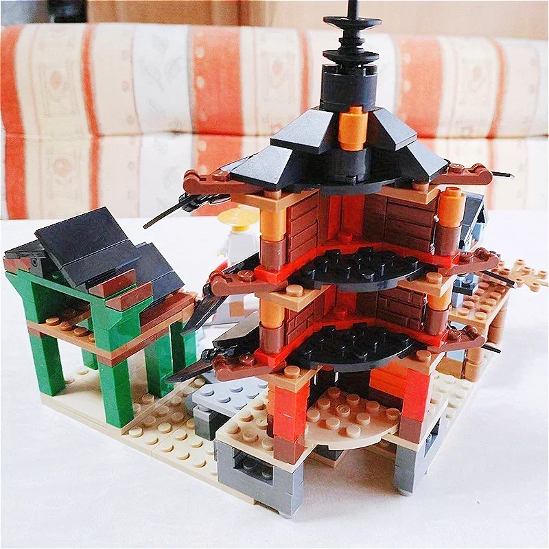 子供知育玩具 MOC 空気術寺院モデルビルディングブロックおもちゃギフト