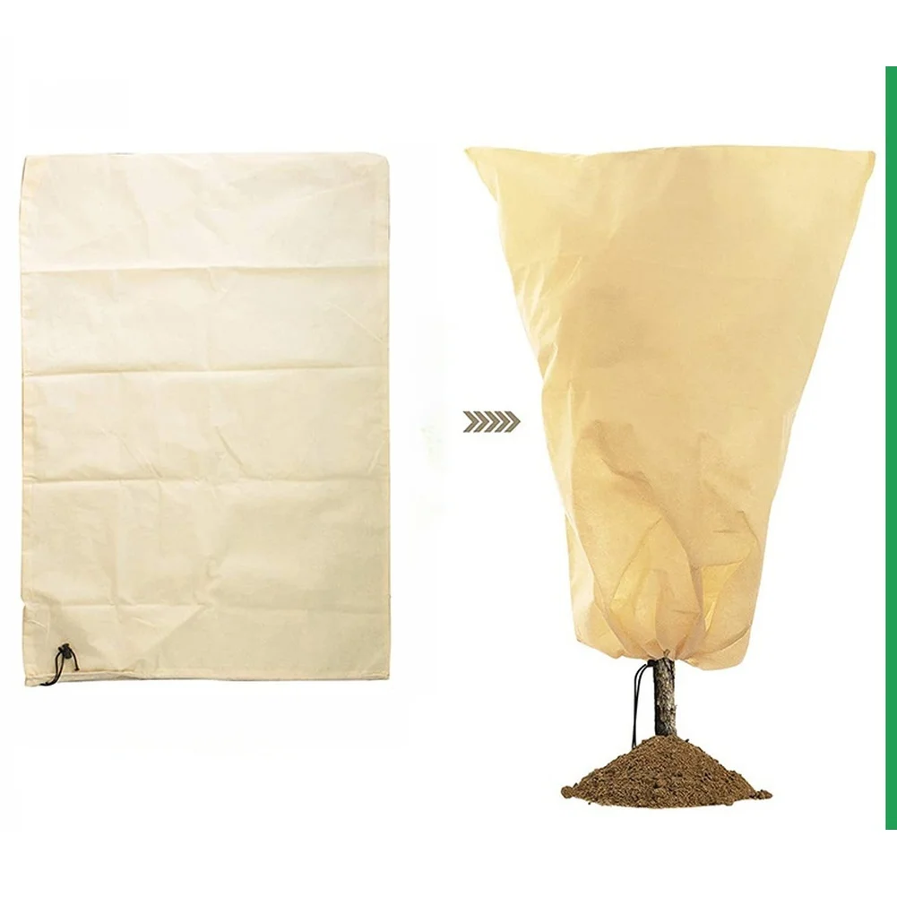 Plant Cover for Frost Prevention Constructed from Polypropylene Non Woven Fabric with Zipper and Drawstring System