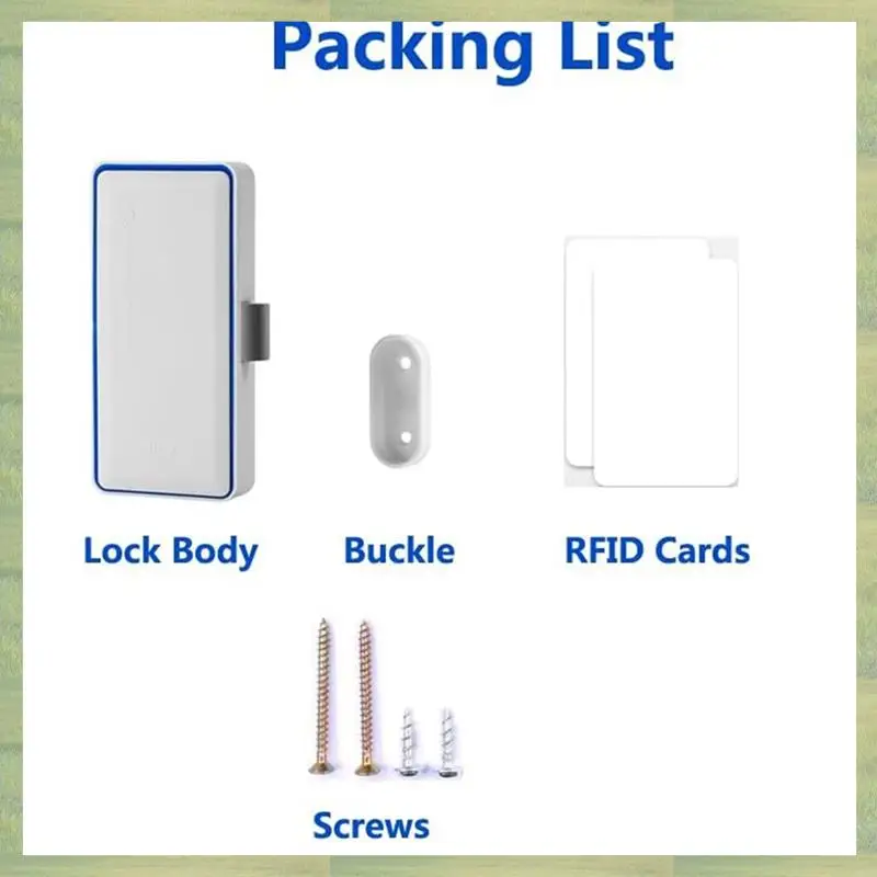 N15R-2X  Cabinet Lock, Smart NFC RFID Electronic DIY Child Safety Proofing Lock For Cabinet Drawer Locker Cupboard