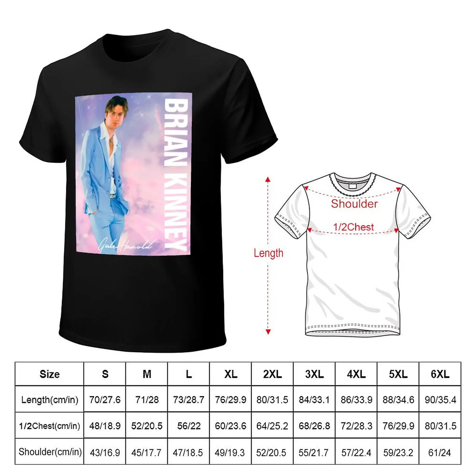 GALE HAROLD BRIAN KINNEY T-Shirt Casual Streetwear Short Sleeve Tee