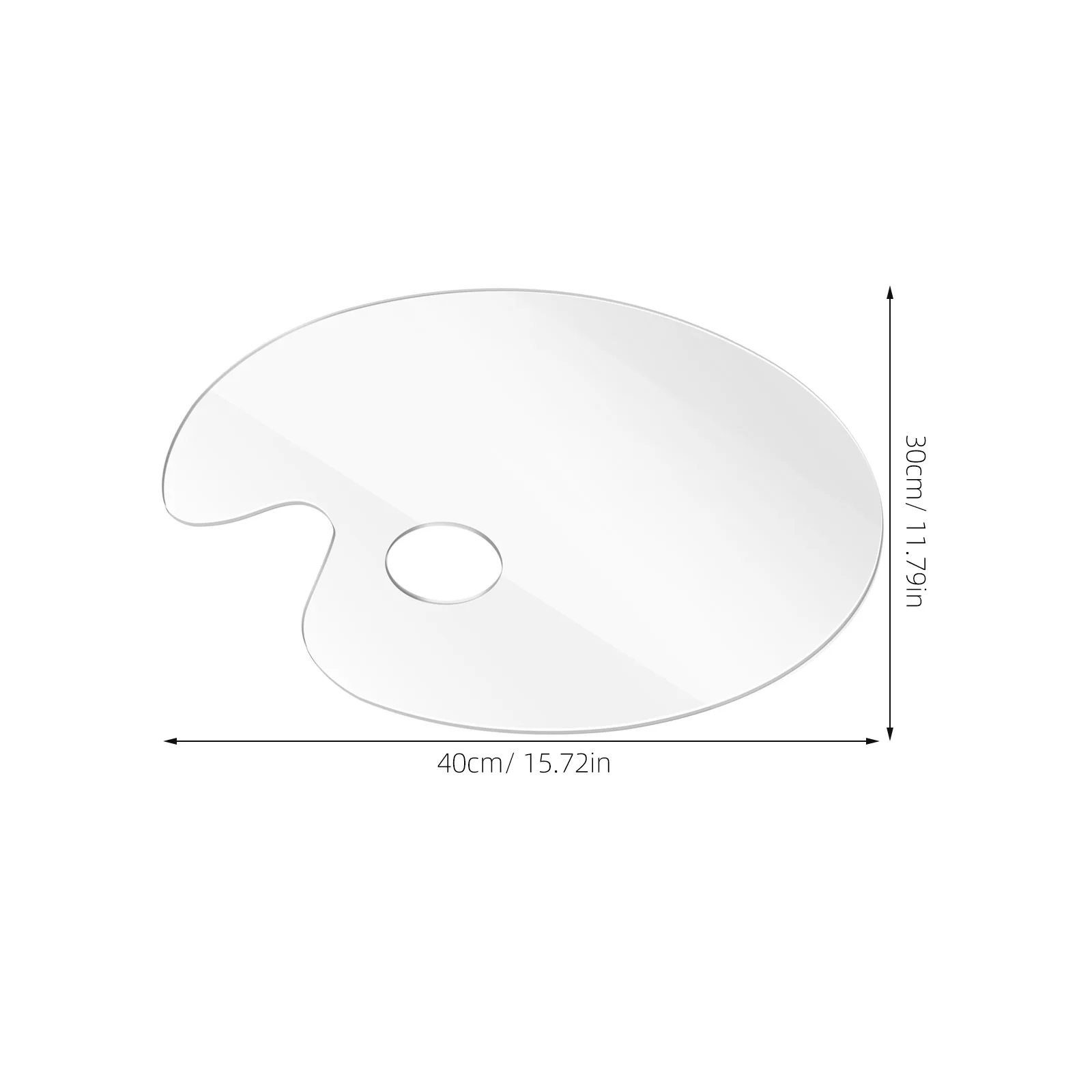 30x40 سنتيمتر شفافة الاكريليك اللوحة لوحة خلاط الألوان ل المائية الصباغ خلط صينية لوحة ألوان صينية اللوحة #4
