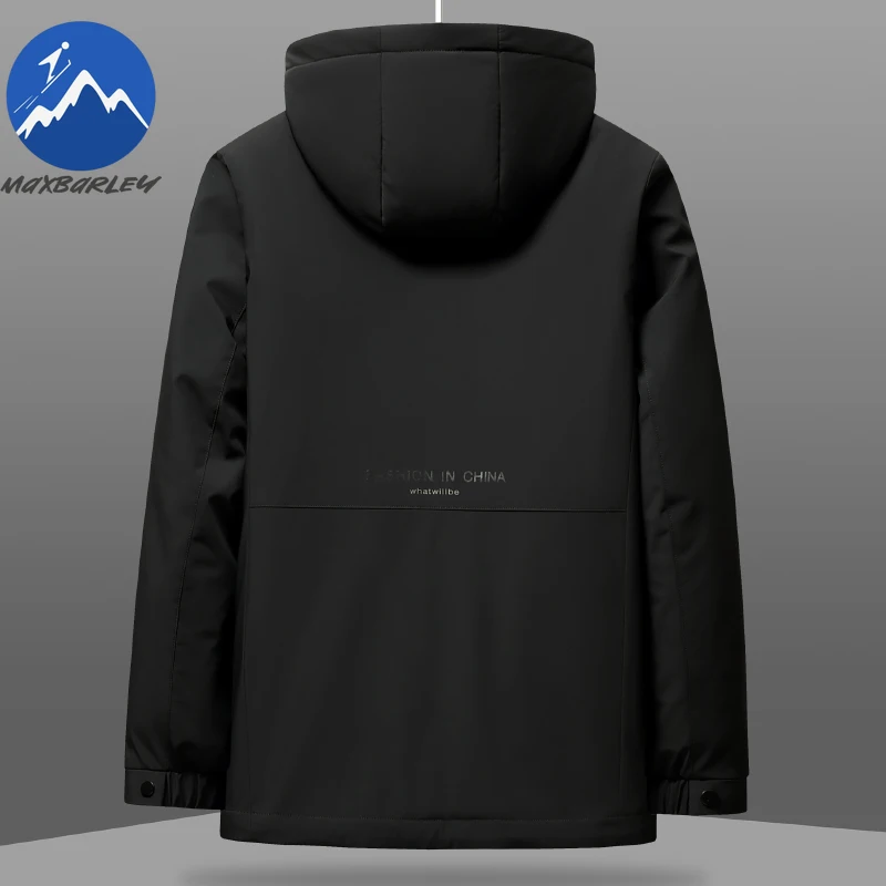 COMXZ Winter White Duck Down Coat Mens 2025 New Trendy Detachable Liner Down Jacket Business Casual Warm Cold-proof Puffer Parka