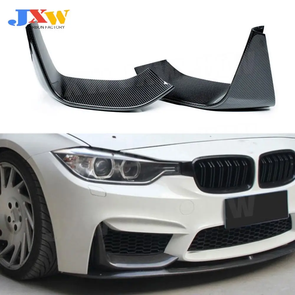 

High Quality Carbon Fiber Front Flaps Apron For BMW 3 Series F80 M3 4 Series F82 F83 M4 2014-2017 FRP Front Splitters Car