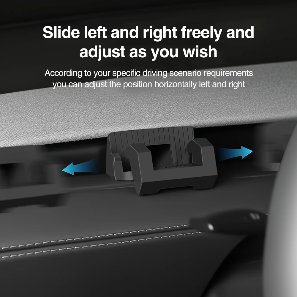 Heenvn Silicone Dashboard Air Vent Mount 2in1 Phone & Eyeglass Holder For Tesla Model 3 Highland /Y Juniper 2025 Freely Slidable - view 5
