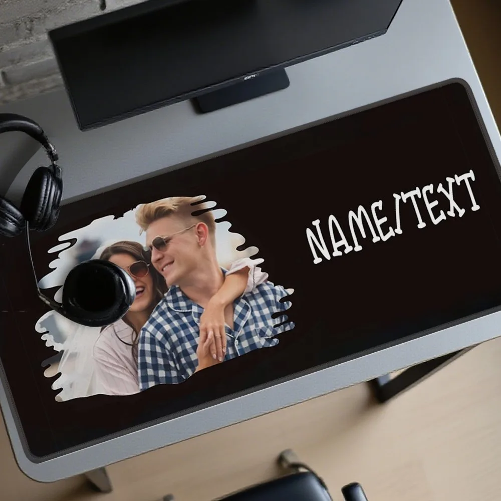 [2D Flat] 1pc Custom Photo Upload Mouse Pad Personalized Couple Picture Custom Name Text Multi Sizes Gaming Mouse Pad
