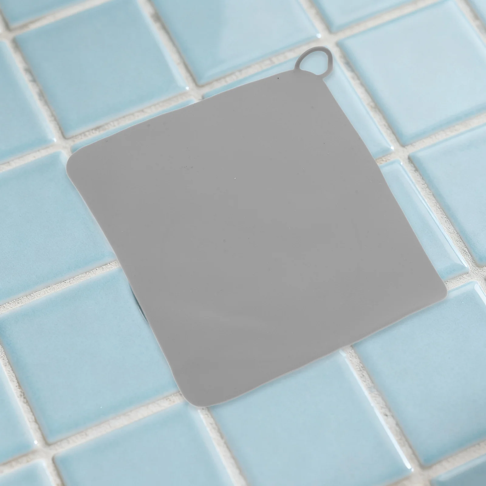 Tampon de vidange en Silicone gris, 6 pièces, 5.89x5.89, couvercle universel pour salle de bains, cuisine, buanderie, douche, sous-sol, évier, résistant aux odeurs