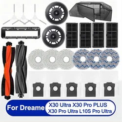 Fro Dreame L10s Pro Ultra Heat, Dreame Bot X30 Ultra, X30 Pro, S10 Pro Ultra Akcesoria Wałek Szczotka boczna Filtr Mop Worek na kurz Pudełko