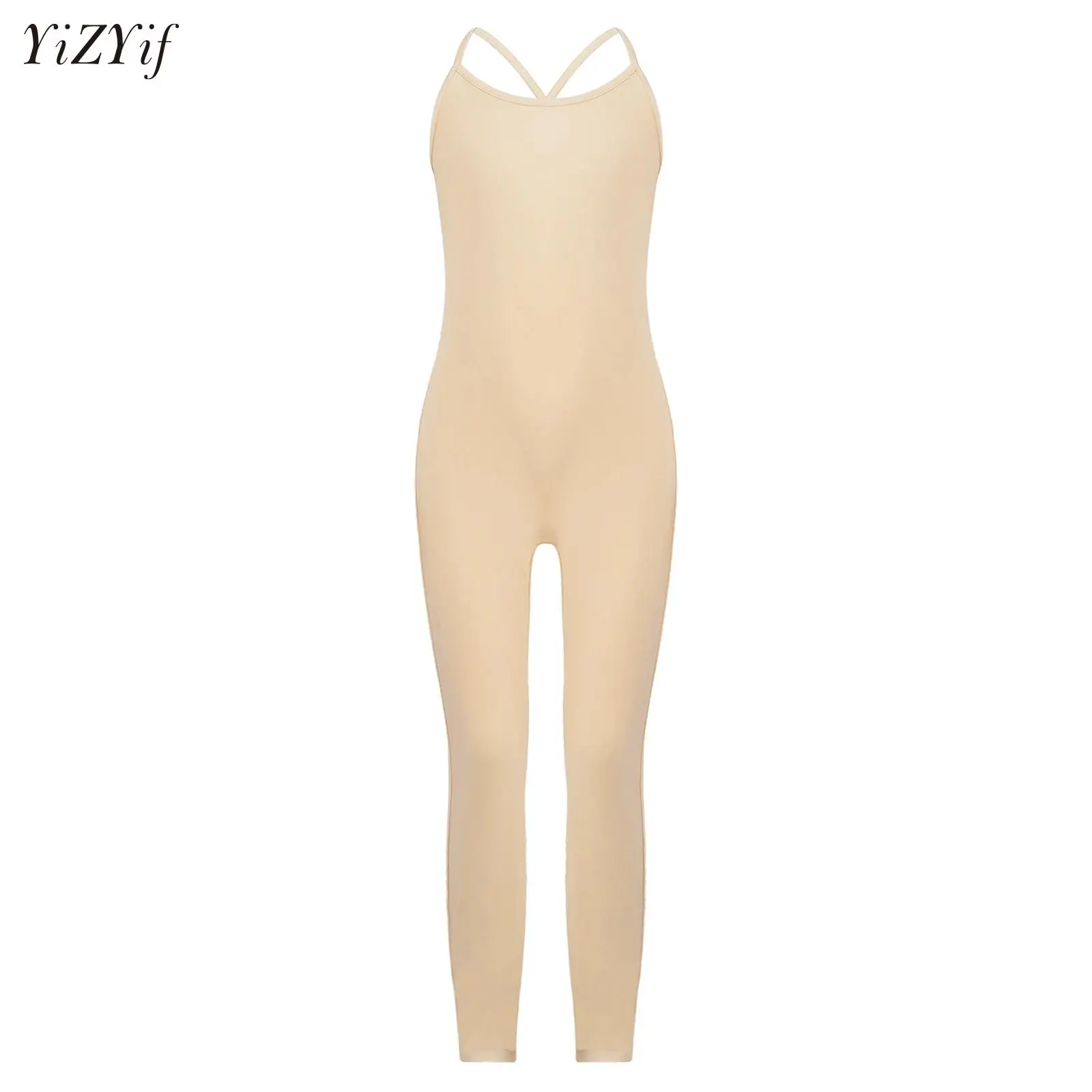 

Kids Ballet Skate Dance Wear Girls Gymnastics Bodysuit Sleeveless Bodysuit Children Jumpsuit Practice Training Performance Wear
