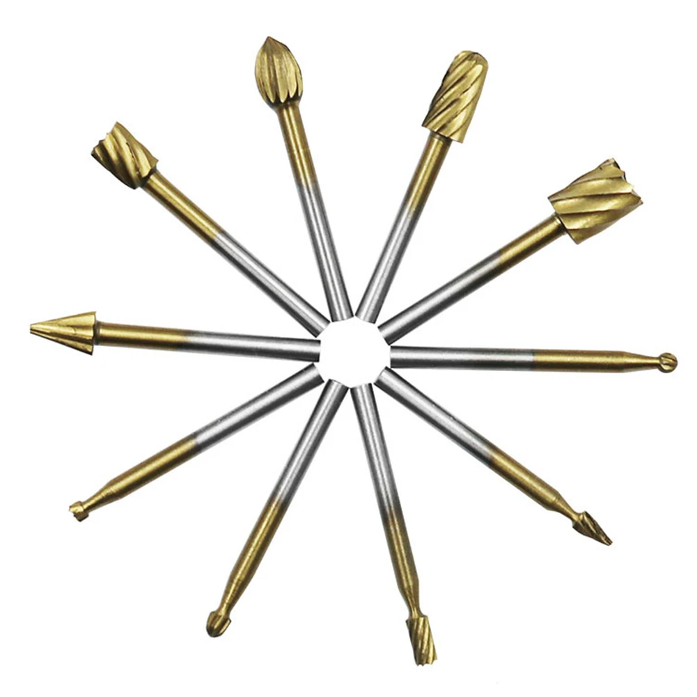 High Speed Steel Rotary File para corte, Routing Tool, Burr Bit, chanfre Gravura