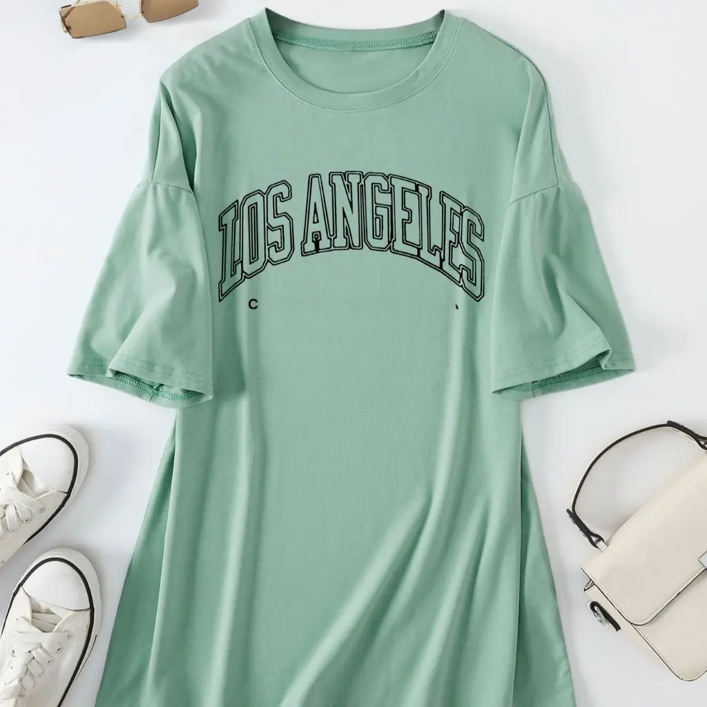 

Женская футболка Independent Station Los Angeles California в европейском и американском стиле, новый летний модный топ с короткими рукавами