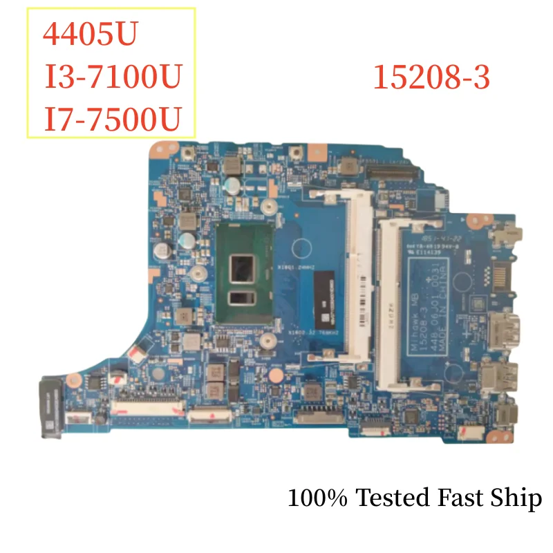 

15208-3 For Acer Aspire V3-372 Laptop Motherboard With 4405U I3-7100U I7-7500U CPU DDR3 Mainboard 100% Tested Fast Ship