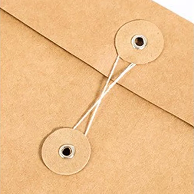30pcs kraft paper bag archive bag custom autumn and winter clothing packaging T-shirt shirt a4 file envelope work storage bag view 4