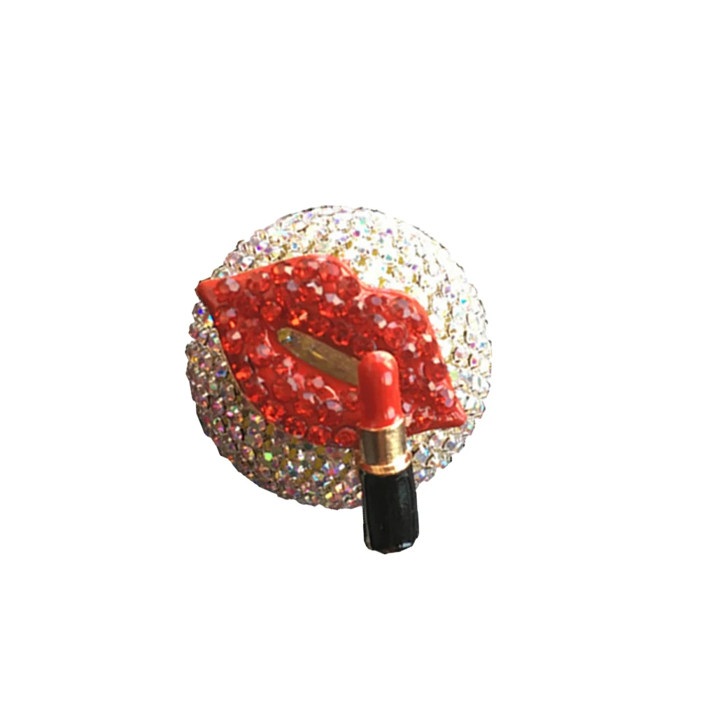 

Car Aromatherapy Vent Diffuser Freshener Rhinestone Lip Clip Perfume Essential Oil Charm Decor Accessories Women Anti Odor