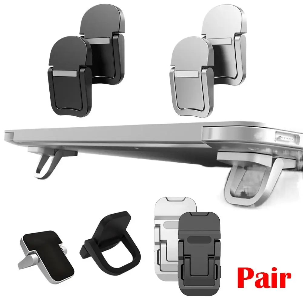 

1 Pair Invisible Laptop Stand Heat Dissipation Foldable Keyboard Holder Non-slip Aluminium Alloy for HP/Dell/Lenovo