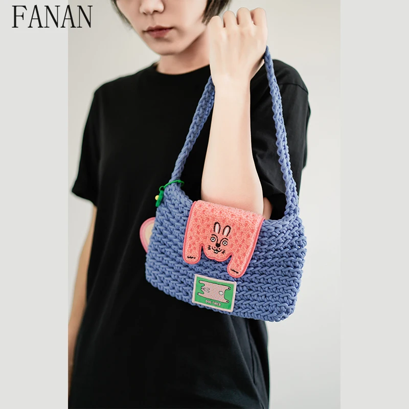 

Shoulder Bags Original Design Women's Handbags Portable Hook Weaving Handheld SUnderarm Bag Fashion Casual Handbag