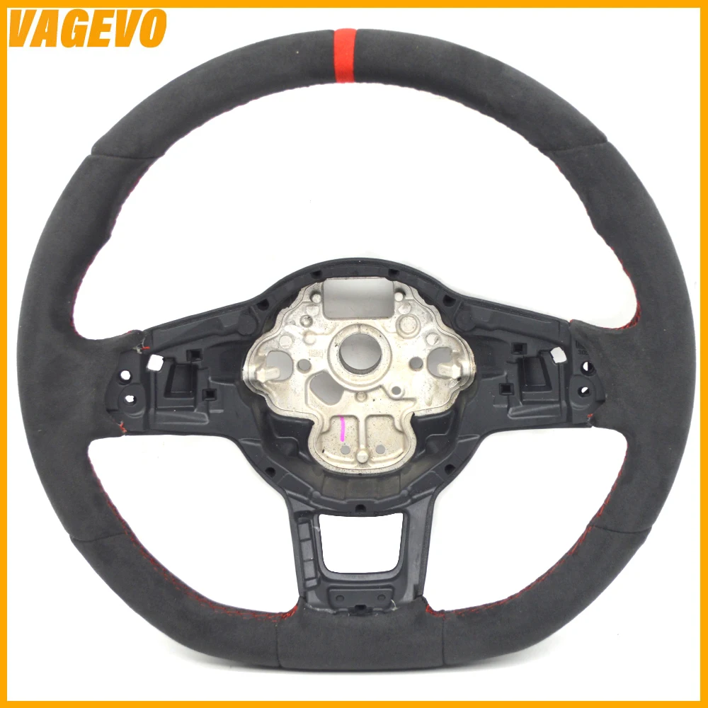 Alcantara steering wheel suitable for VW Golf 7 MK7 R GTI GTE GTD Passat B8 Tiguan MK2 Jetta with Shift Paddles, Car Accessories