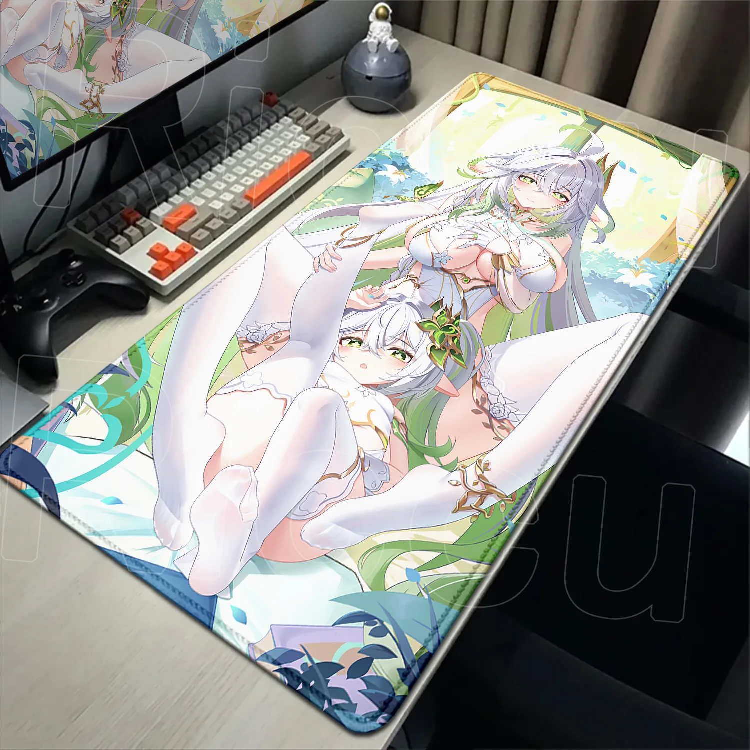 

Big Nahida Mouse Pad Sexy Chest Genshin Impact Mousepad Anime Girl Keyboard Laptop XXL Carpet Anime PC Gaming Accessory Desk Mat
