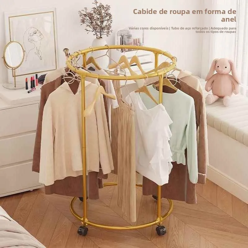 elegant-iron-art-clothing-display-rack-for-women's-kids'-wear-stores-with-wheels-luxury-clothes-hanger-storage-organizer