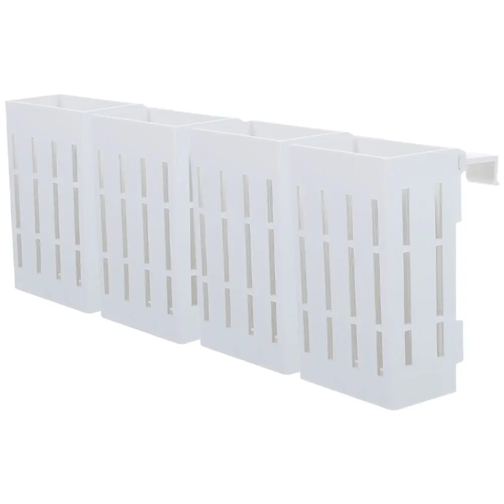 

Набор из 4 подвесных держателей для аквариумных растений, пластиковые горшки для аквариума с перфорированным дизайном для поддержки роста корней