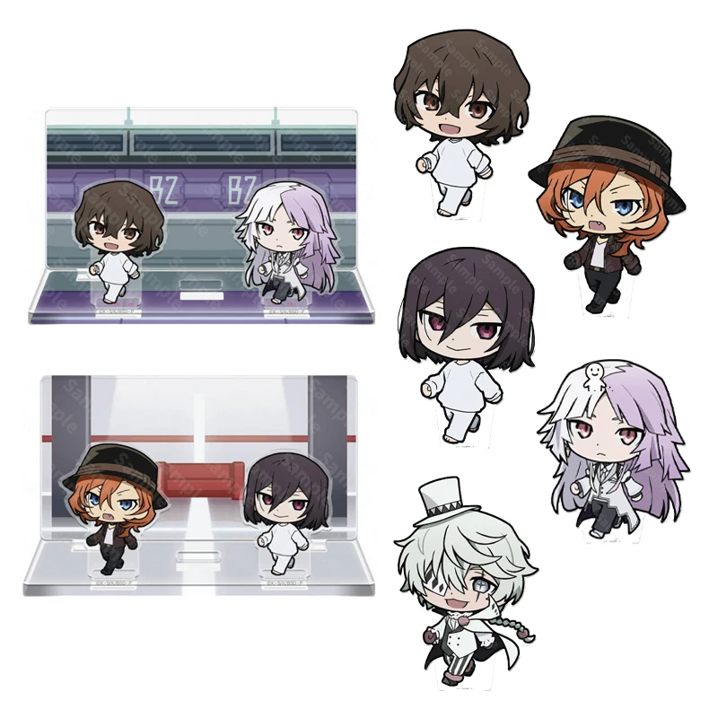 أنيمي الكلاب الأجهزة الطرفية تأتي معي دازاي أوسامو الاكريليك حامل Q إيدوغاوا رامبو تمثال ناكاجيما أتسوشي سلاسل المفاتيح الصغيرة لعب الأولاد