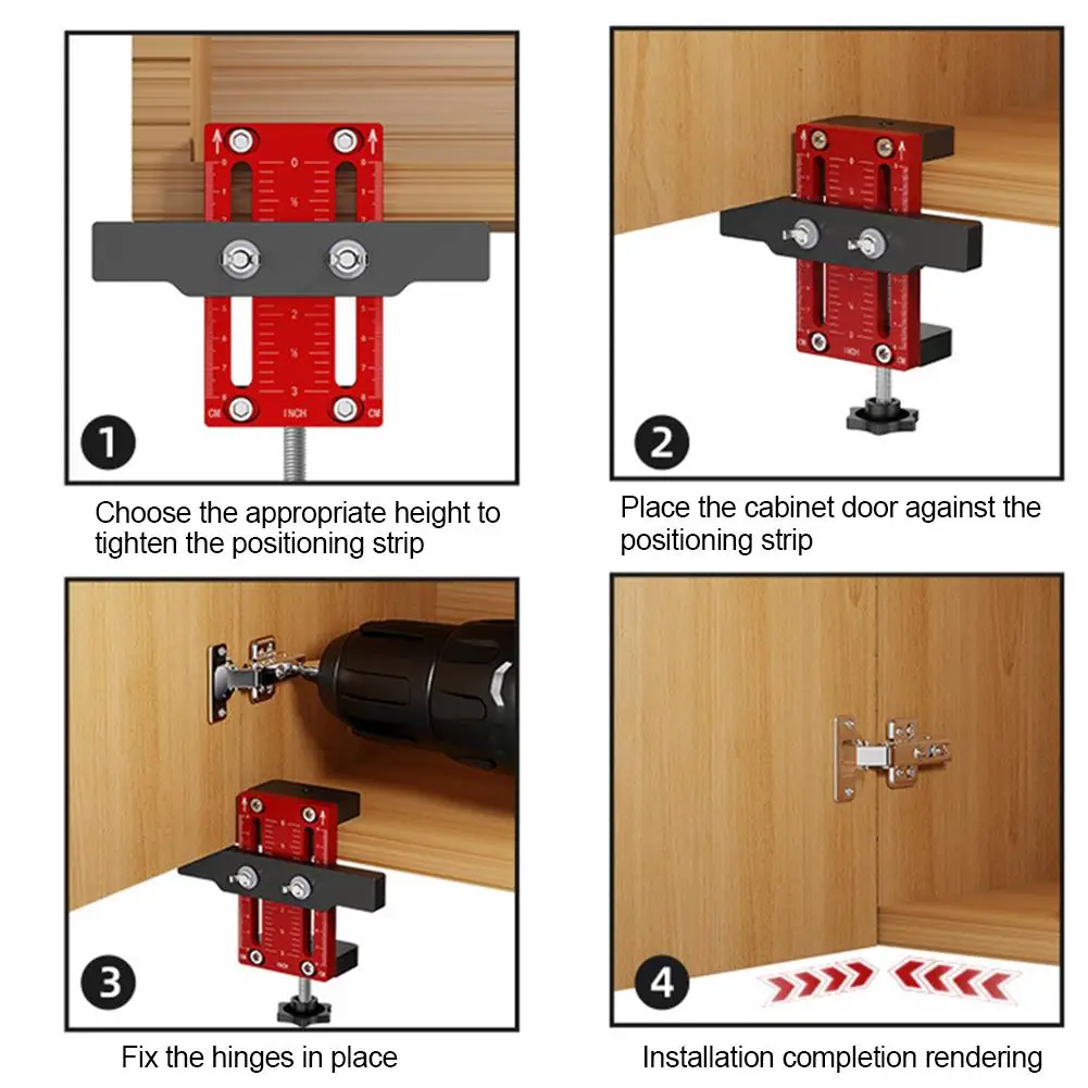 Floor Cabinets Frame Install Clamp Hidden Door Install Mounting Jig Precision Carpentry Framework DIY Support Arm Mini Clip Tool