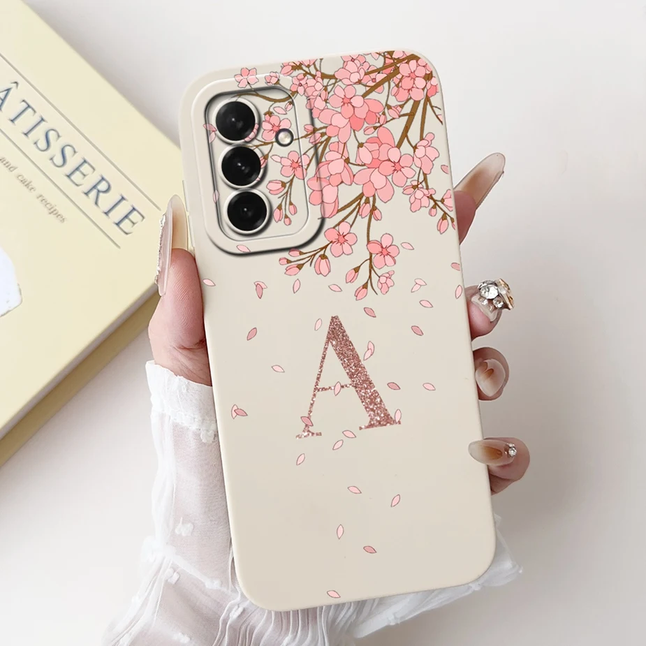 For Samsung Galaxy A36 5G Case SM-A366B Cute Crown Letters Cover Soft Silicone Case For Samsung A16 A 26 36 Galaxy A56 5G Fundas