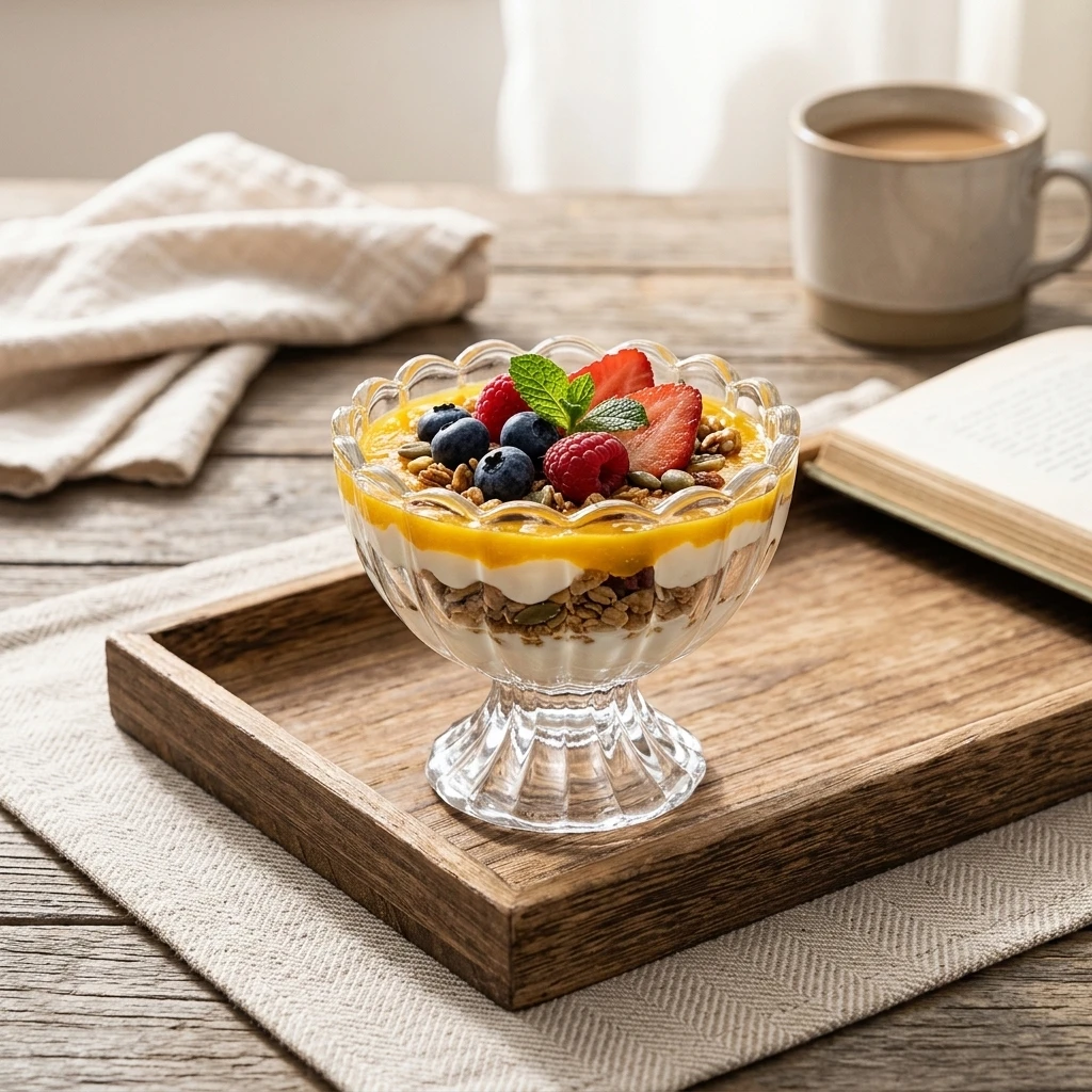 High-Borosilicate Glass Dessert Bowl With Ripple Edge Design 300ml For Ice Cream Yogurt Pudding