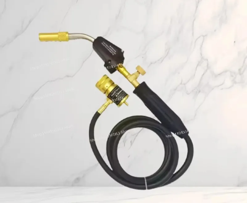 1 Piece Brass Propane Torch Welding Blower Multi Purpose with 1.5M Hose Dual Adjustable for Soldering Cooking