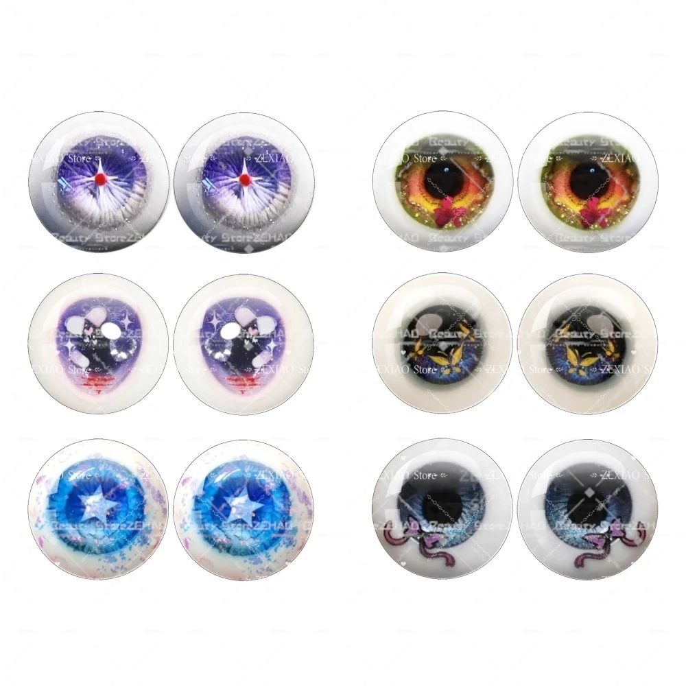 BJD Blythe Eyes 10mm-40mm Eyes For Doll Accessories Glass Eye Cute Eyes For Dolls Handmade For BJD Dolls 12pcs