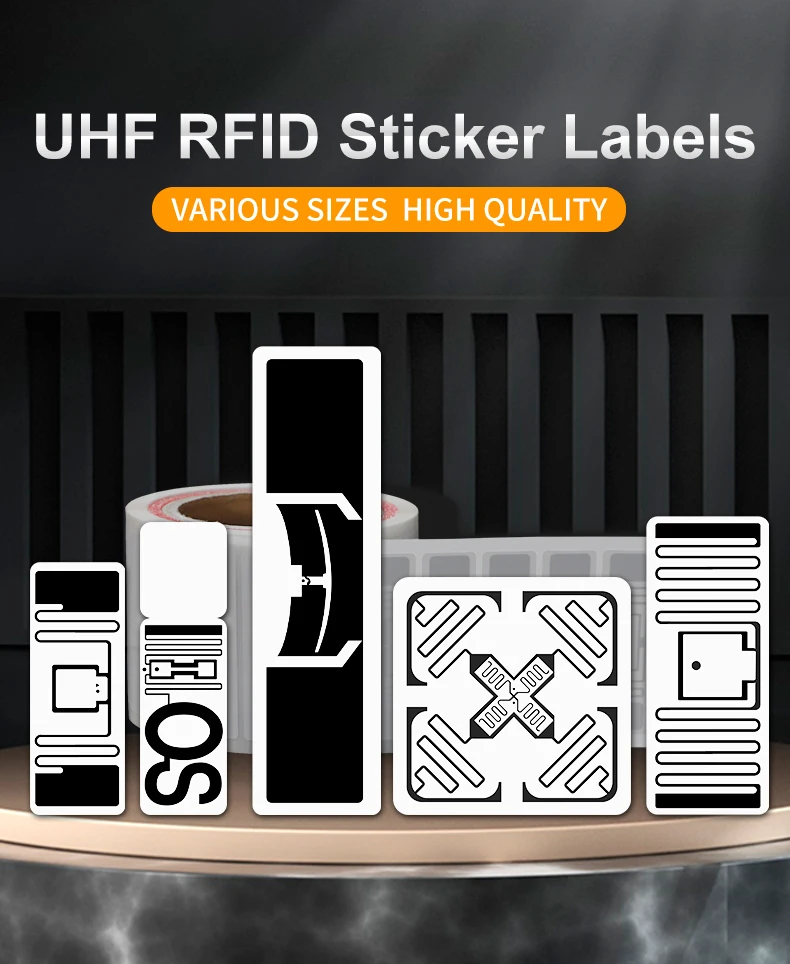 1000pcs UHF RFID Label 73x20mm Passive Sticker Paper Label Tag 860Mhz 960Mhz Long Range Label for Warehouse Manage UHF RFID