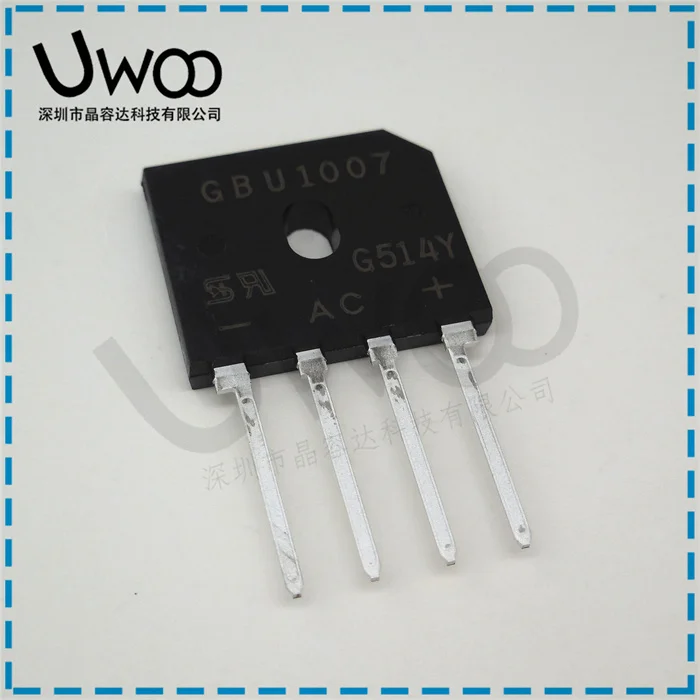 100% Original nuevo GBU1007 1007 10A 1000V GBU-4 KBJ1008G 10A 800V GBU-4