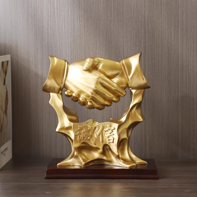Integrity Hand Desk Cabinet Ornament Front Desk Decoration Office Background Crafts