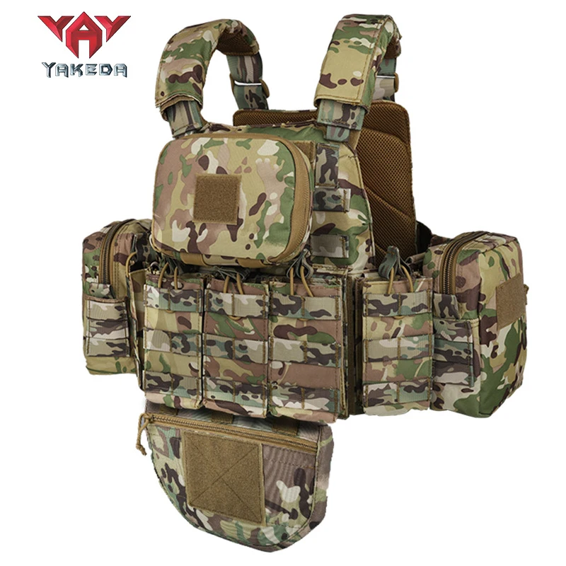 Yakeda new camouflage multifunctional tactical vest outdoor waistcoat equipment tactical waistcoat training vest