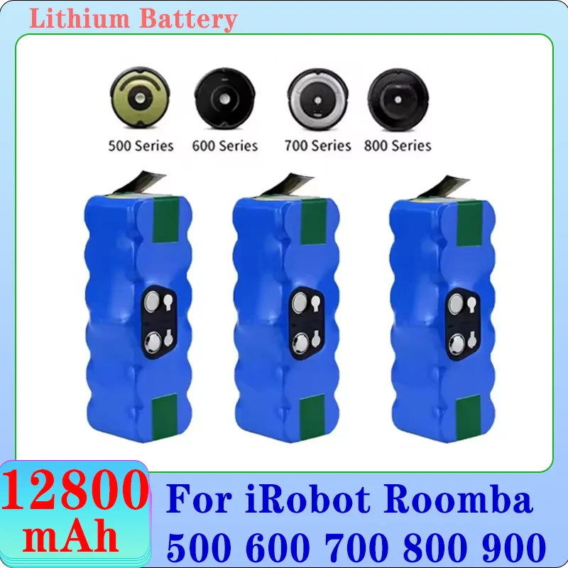 

For iRobot Roomba Rechargeable Battery 14.4V 12800mAh 500 550 560 600 650 698 700 780 800 876 900 Series Vacuum Cleaner Battery