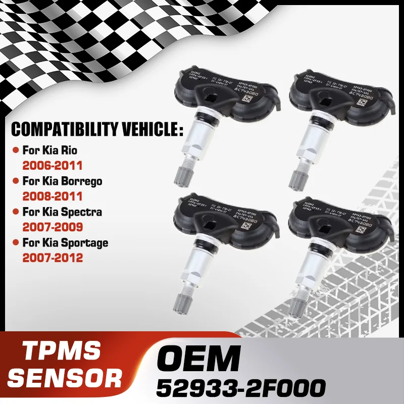 

52933-2F000 TPMS Tire Pressure Monitor Sensor For Kia Rio Kia Borrego Kia Spectra Kia Sportage 52933-F2001 216707-101 315 MHz