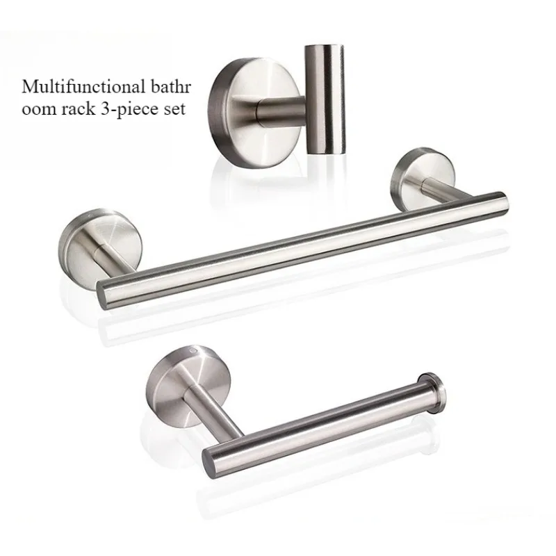 

Stainless Steel Bathroom Set - Towel Bar & Toilet Paper Holder, Wall Mounted Rustproof Hardware for Shower/Toilet bathroom set