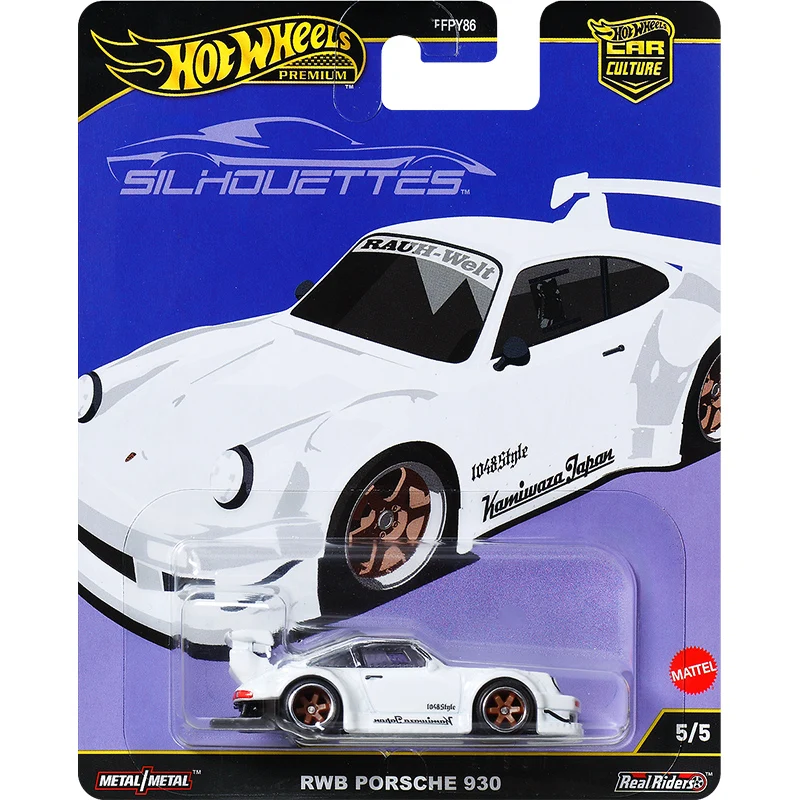 Pré-venda Hot Wheels Premium Car Culture Silhuetas RWB Porsche 930 Super Silhueta Nissan Skyline Mazda 1/64 Carro de brinquedo FPY86