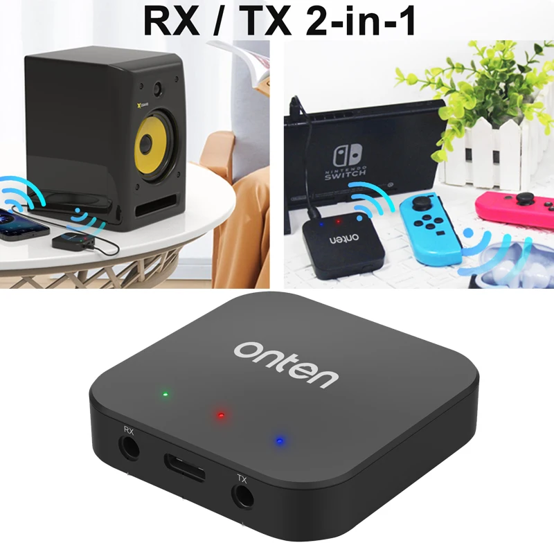 RX/TX Audio Adapter Converter Extended Long Range Game live screen splitter Adapter wireless audio transmitter Bluetooth 5.0