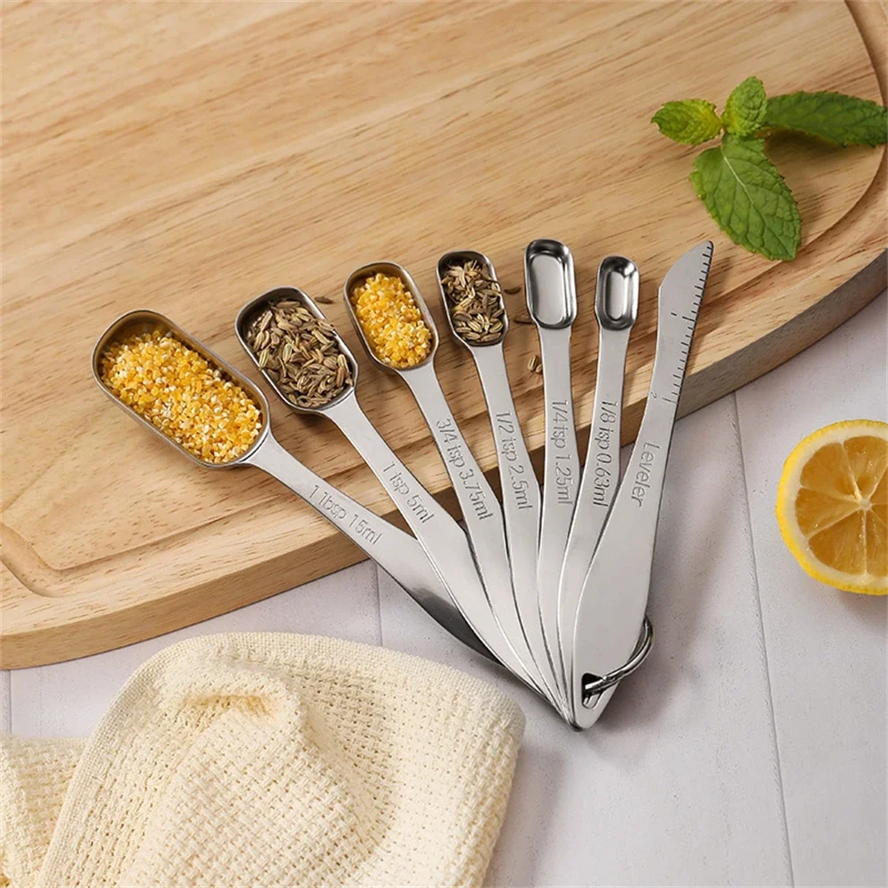 

14 Pcs Measuring Spoons Set Stainless Steel Measuring Cups Cooking Tools Kitchen Ware Kitchen Tools Kitchen Gadgets