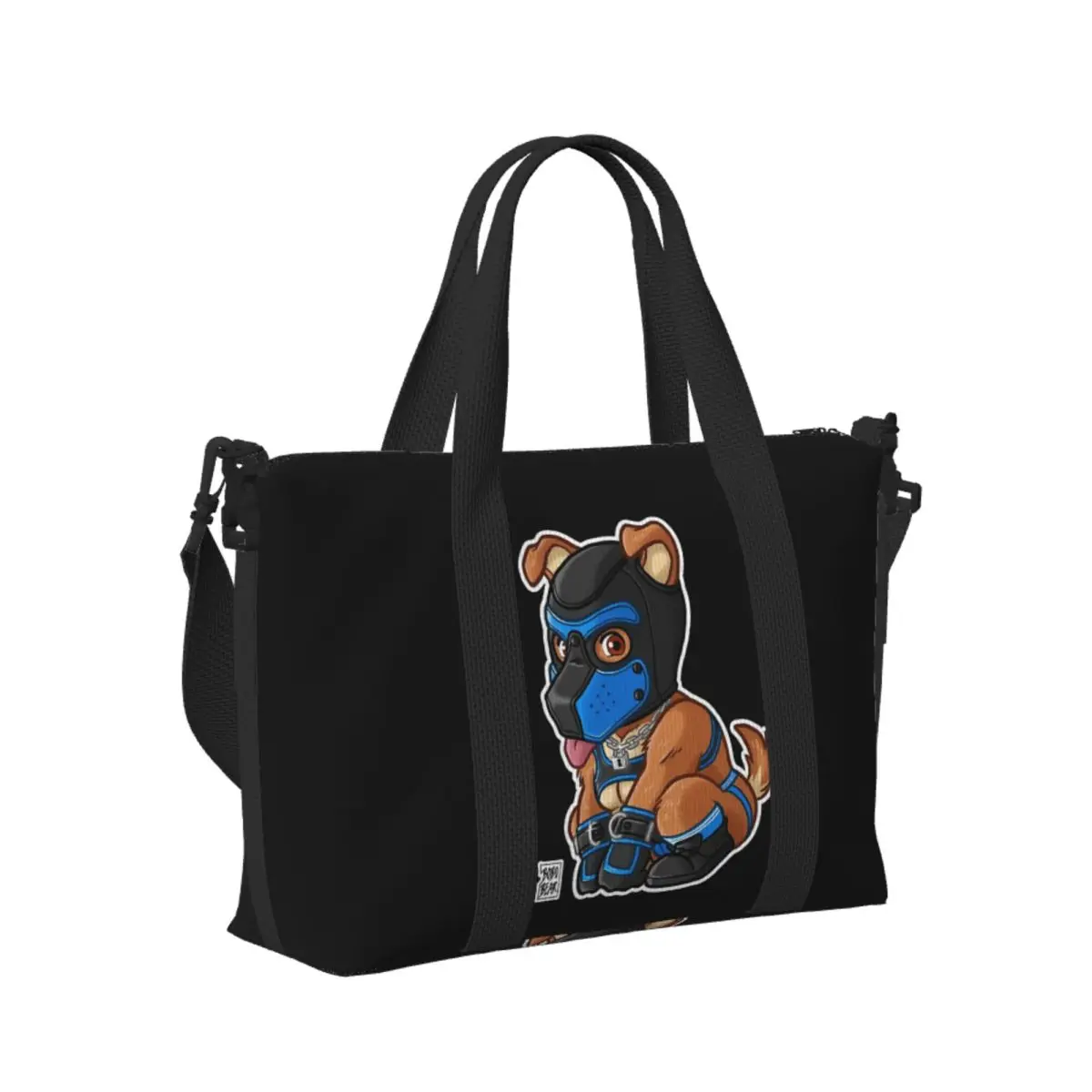 

Пляжная дорожная сумка PLAYFUL PUPPY BLUE MASK BEARZOO SERIES, большая вместительная сумка-тоут для тренажерного зала, йоги, женская дорожная сумка для покупок