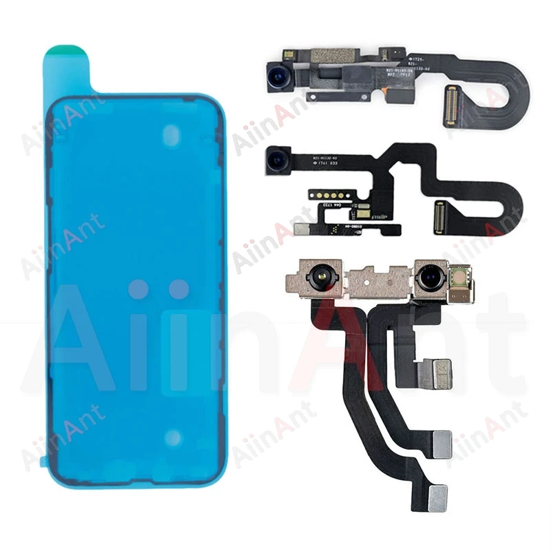For iPhone 11 Pro X Xr Xs Max 6 6s 7 8 Plus SE 2 3 2022 2023 Proximity Light Sensor No Face ID Front Camera Flex Cable + Sticker