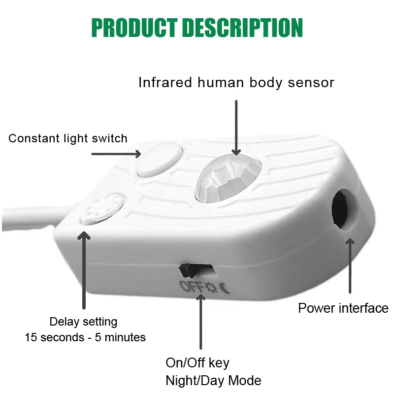 PIR محس حركة COB LED قطاع ضوء تيار مستمر 5 فولت USB بالطاقة مناسبة لخزائن الدرج خزائن المطابخ DIY الخلفية للغرفة #3
