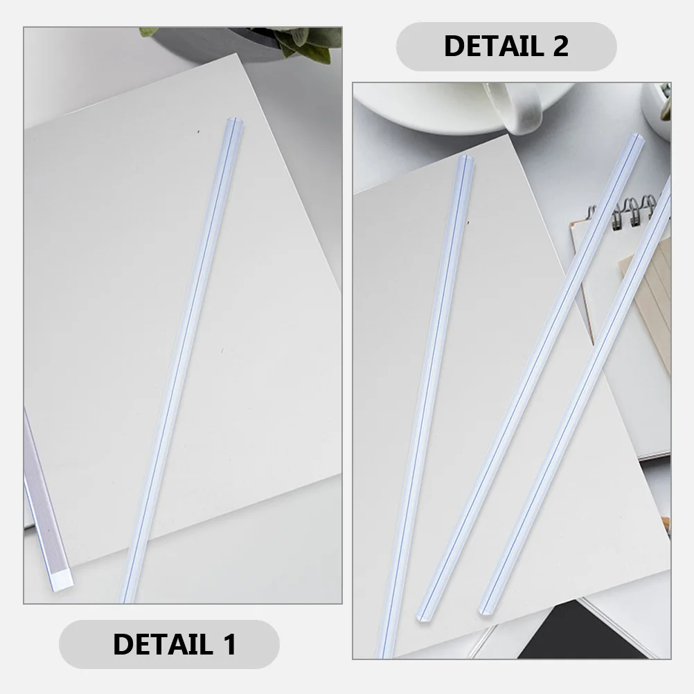 Loose Leaf Binder Clips File Folder Lever Slides Nonporous Grip Binding Bars Abs Cover