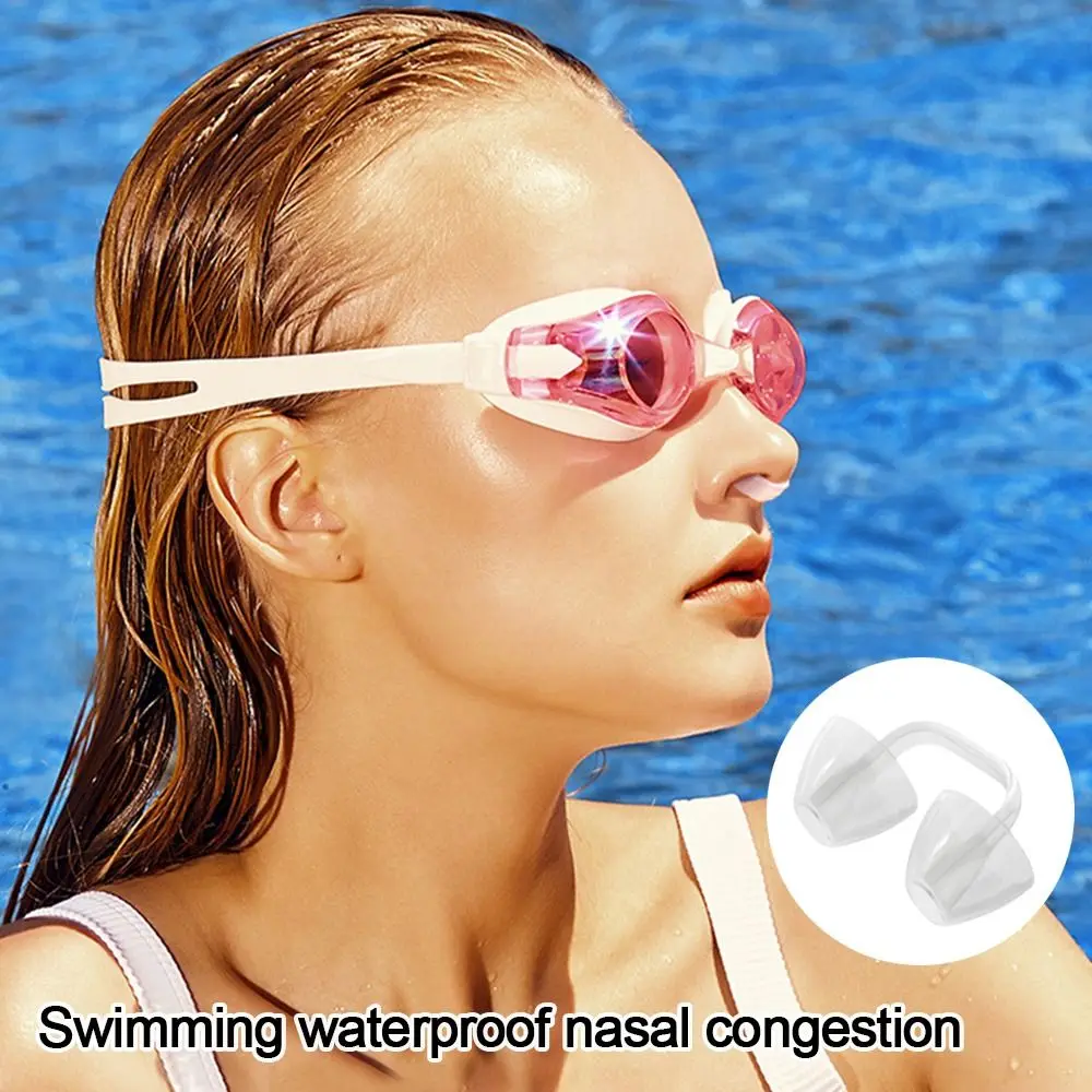 Soft Silicone Swimming Nose Clip Safety Gear Reusable Waterproof Nose Plug Multicolor Prevent Choking Swim Nose Protector
