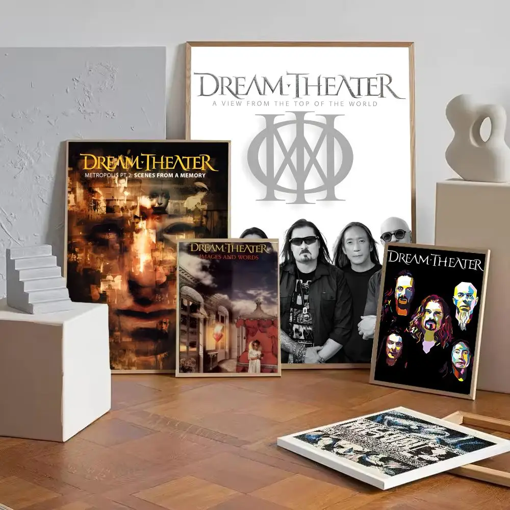 Progressive Metal band the Dream T-theater Poster HD Self-Adhesive Wall Decor Home Office Dorm Bedroom & More Ideal Gift Choice